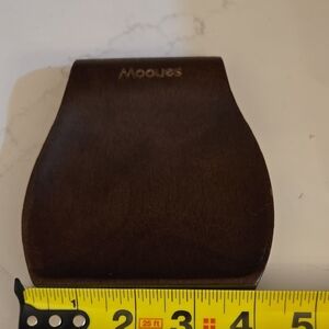 Brown Leather Money Clip